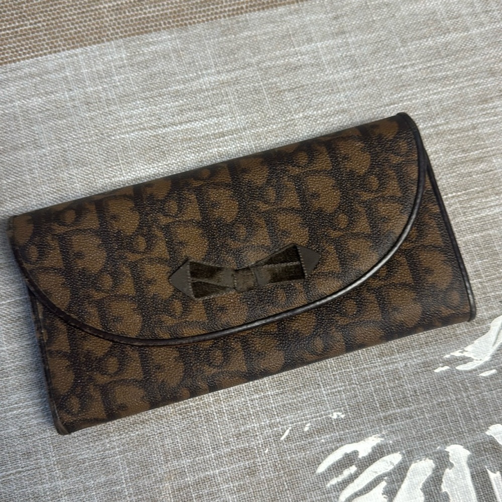 SOLD— Dior Brown Wallet WOC — FIRM
